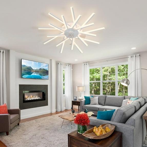 Orren Ellis 36'' 5 - Blade Dimmable LED Ceiling Fan with Remote Control and APP