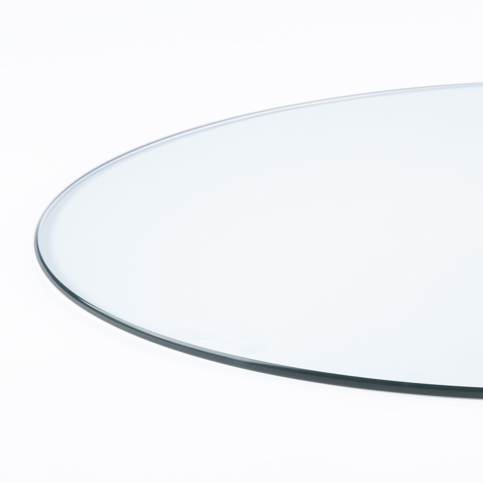 36" Round Clear Tempered Glass Table Top By Spancraft Glass