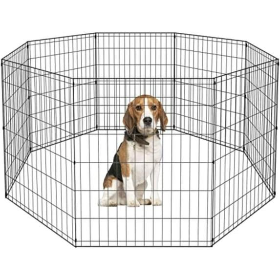 36" Tall Dog Playpen Crate Fence Pet Kennel Play Pen Exercise Cage