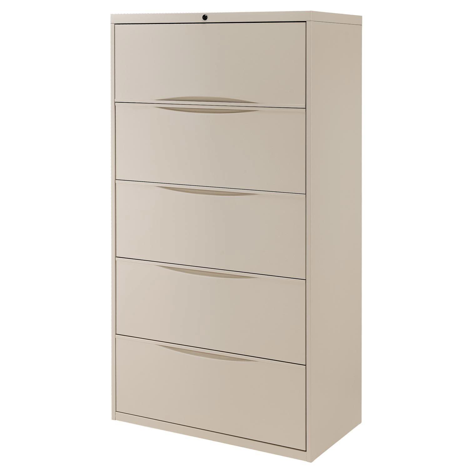 36'' Wide 5 -Drawer Steel File Cabinet