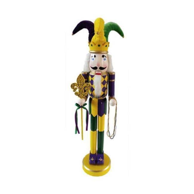 36" Mardi Gras Nutcracker - Multi