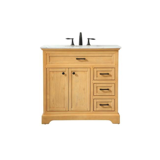 Birch Lane™ Hermes 36'' Single Bathroom Vanity with Marble Top