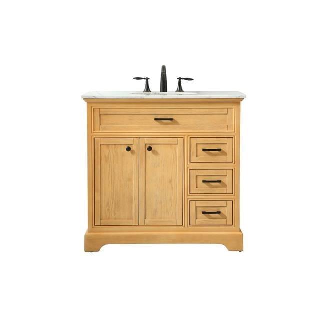 Birch Lane™ Hermes 36'' Single Bathroom Vanity with Marble Top