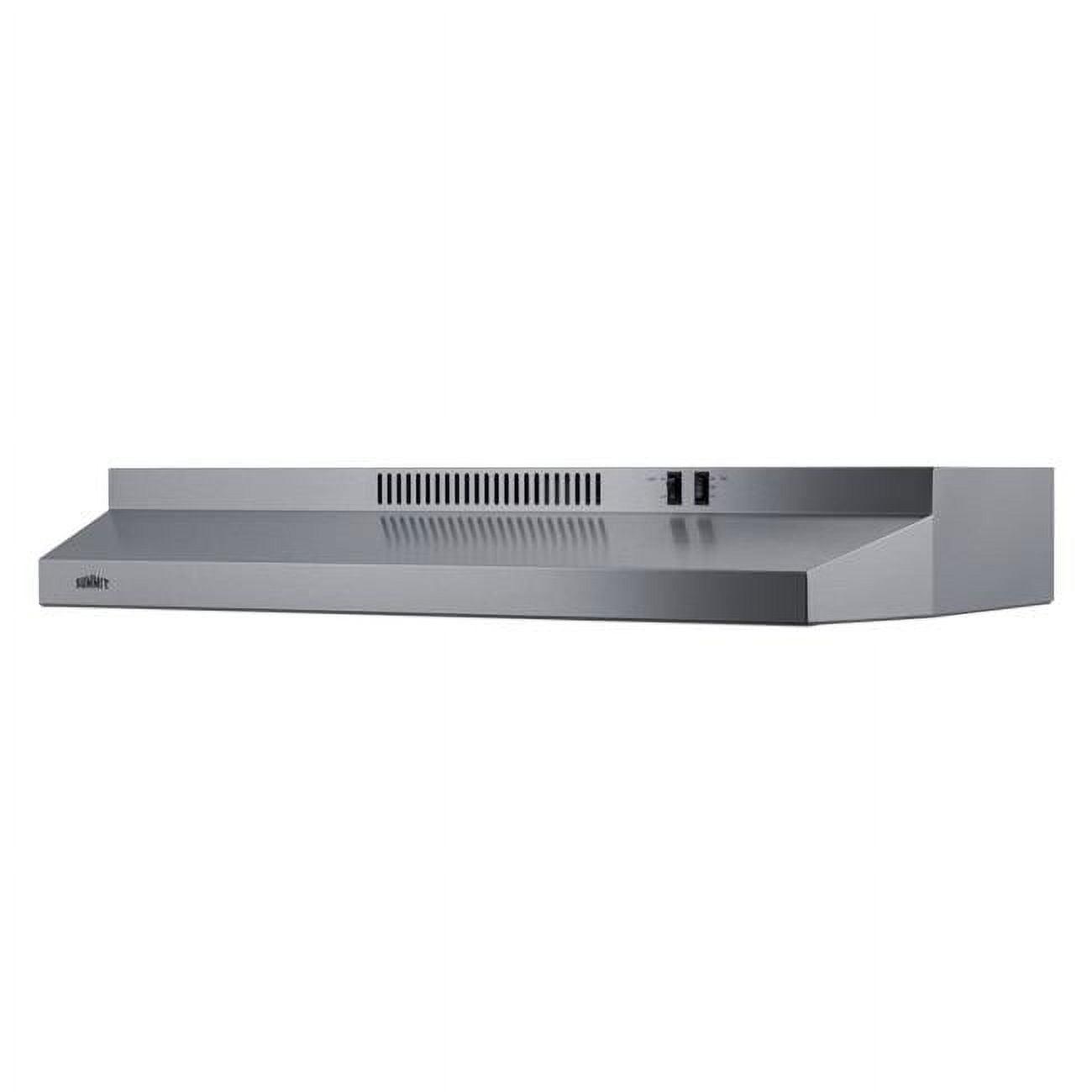 Summit Appliance 36" Stainless Steel 140 CFM Convertible Under Cabinet Range Hood with Charcoal Filter