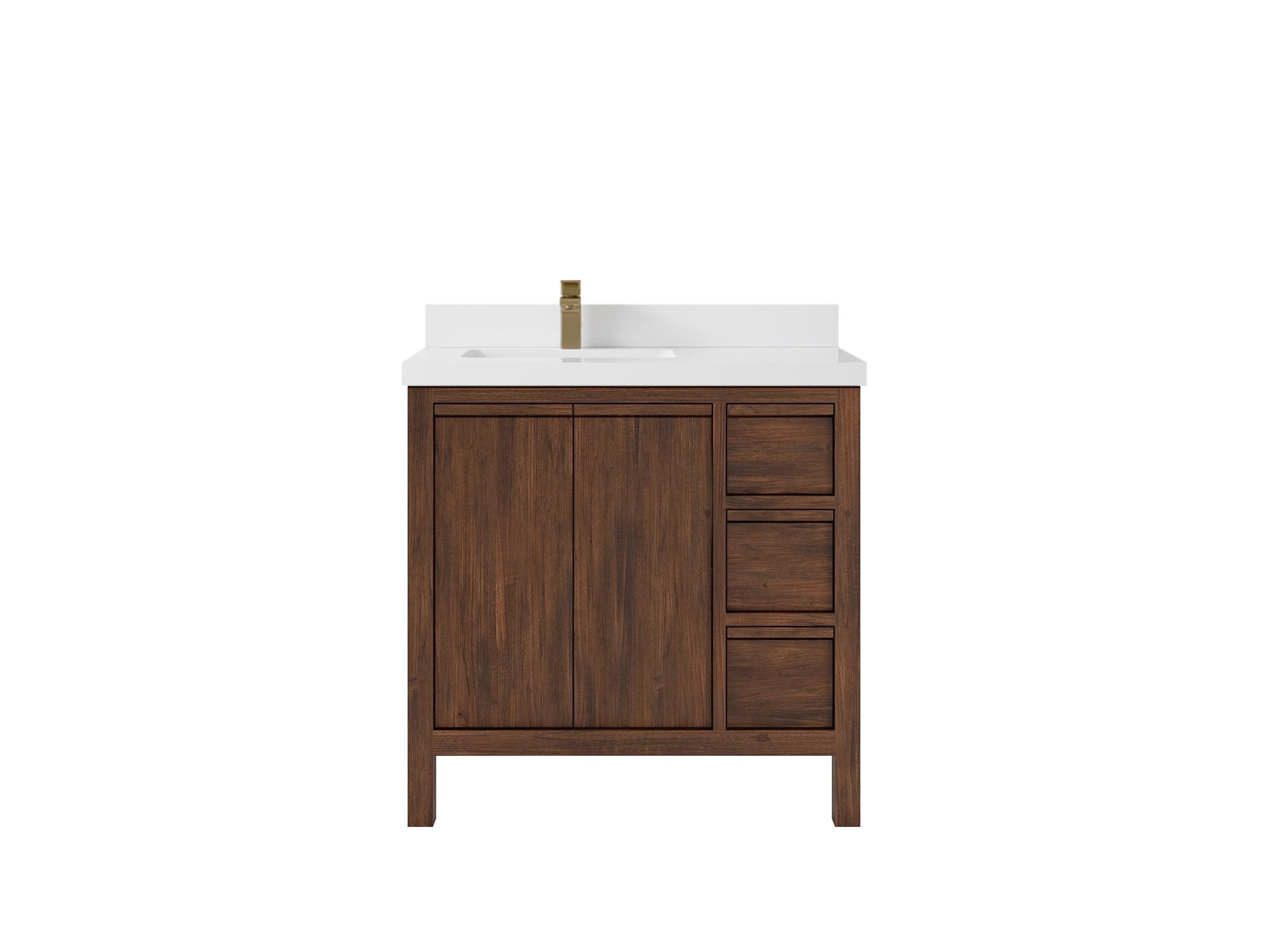 36'' Single Bathroom Vanity with Quartz Top