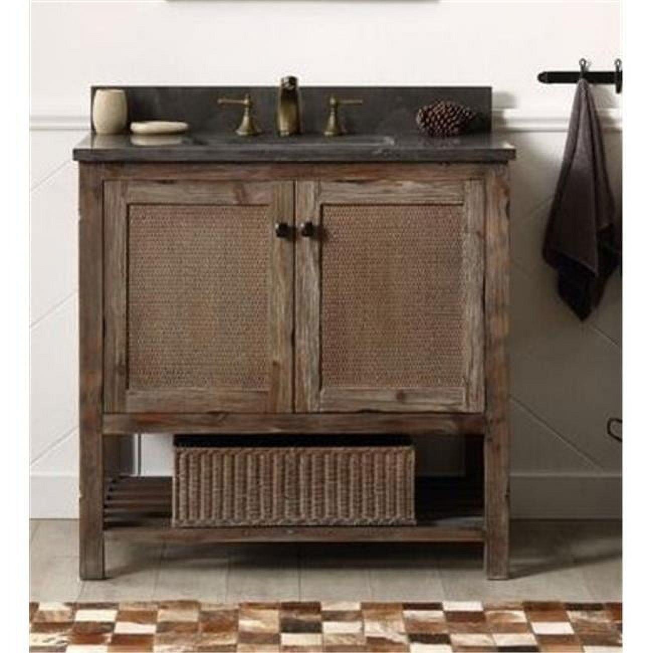 36'' Single Bathroom Vanity with Marble Top