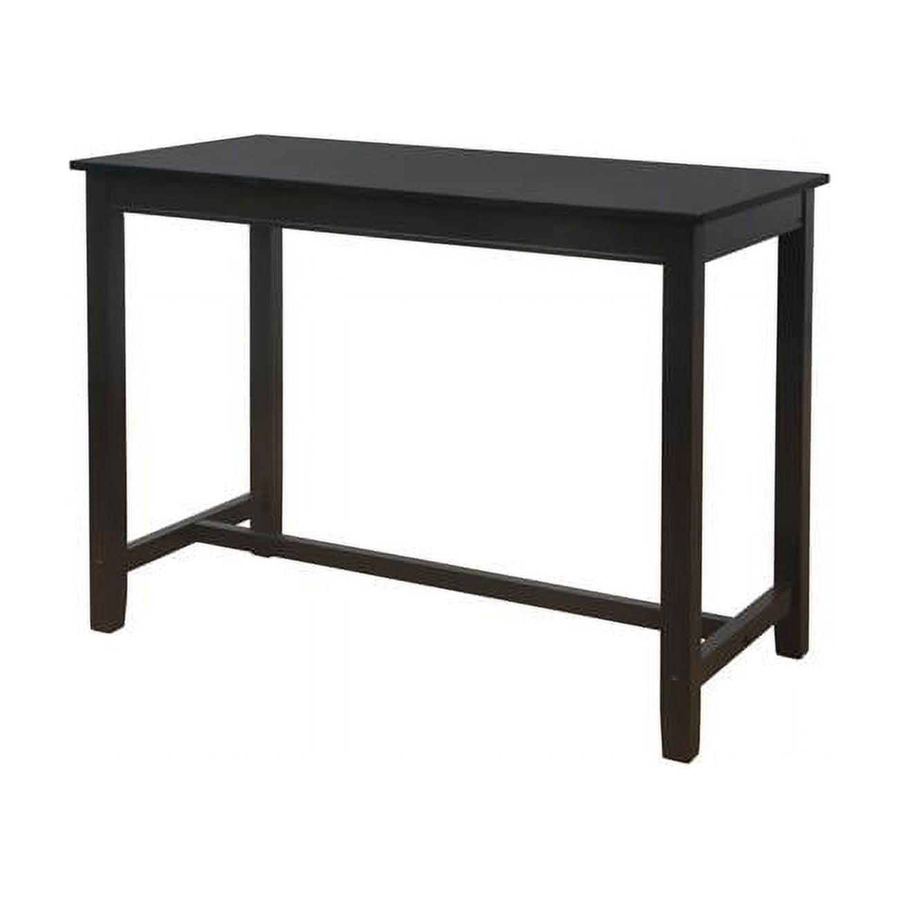 Claridge 36" Transitional Black Solid Wood Counter Height Pub Table