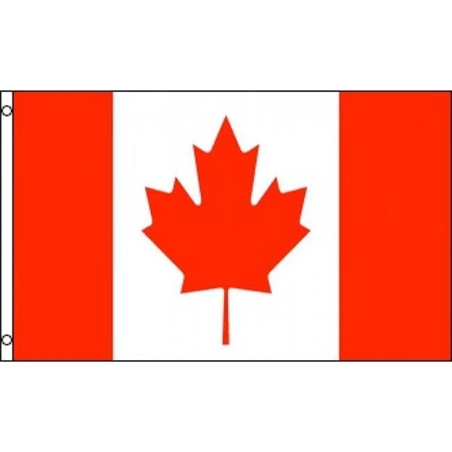 Canada 36" x 60" Red and White Polyester Flag