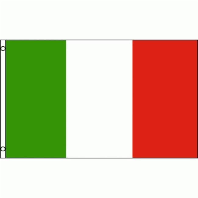 36 x 60 Inch Italy Polyester Flag with Canvas Header