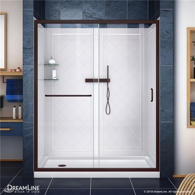 Dreamline Dl-6119-Cll Infinity-Z 76-3/4" High X 60" Wide X 36" Deep Alcove Shower Module -