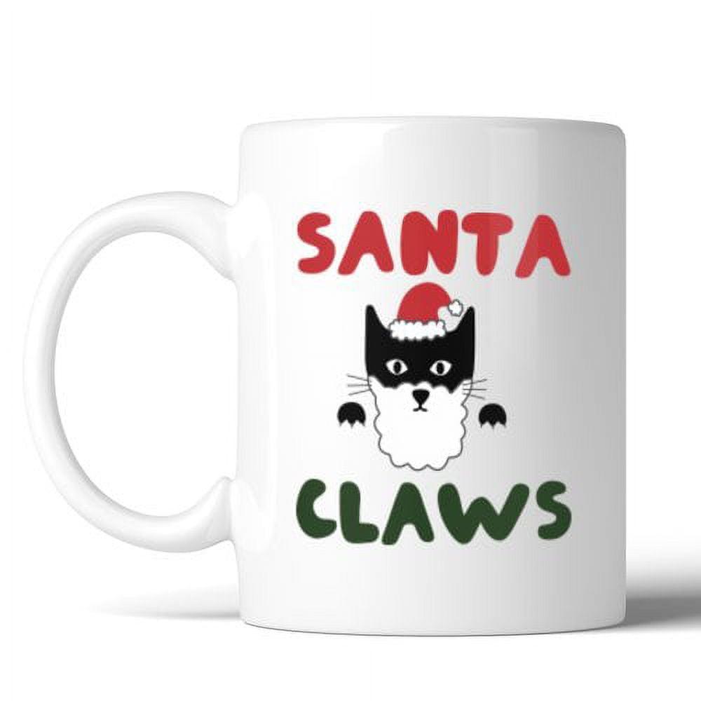 White Ceramic Santa Claus Christmas Mug