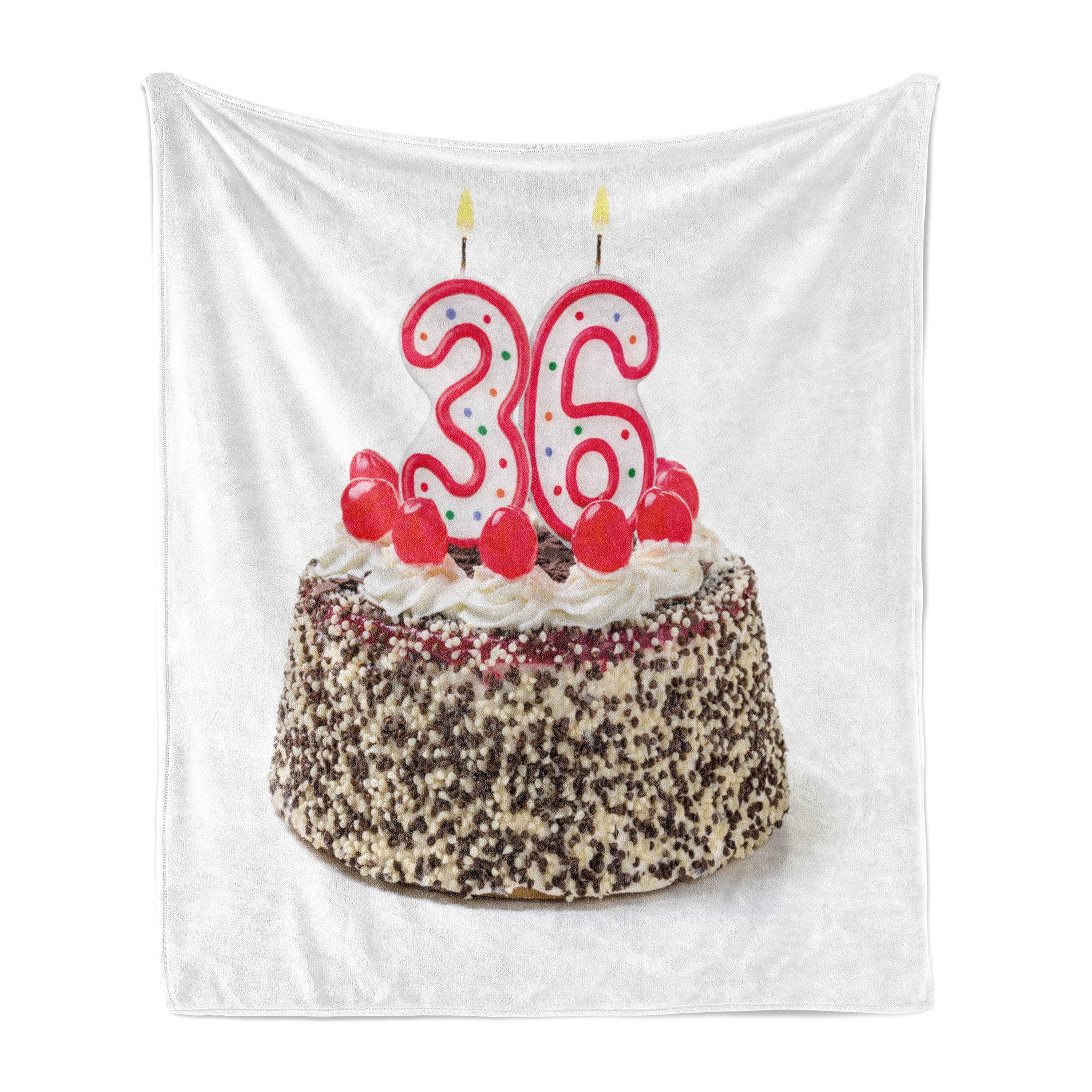 Ambesonne Party Fleece Throw Blanket Birthday Sprinkles Multicolor