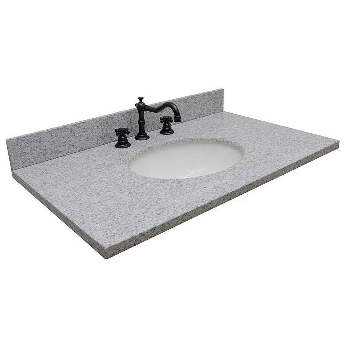 37'' Granite Single Bathroom Vanity Top with Sink