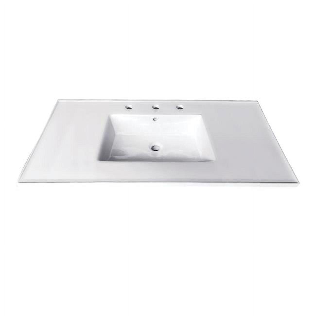 Kingston Brass Continental 37-Inch Ceramic Vanity Sink Top