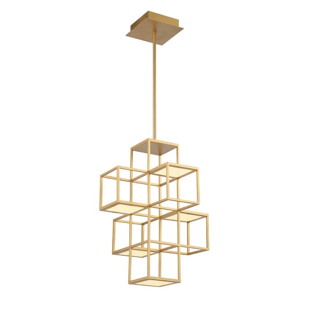Gold 15.5" LED Indoor/Outdoor Pendant Light