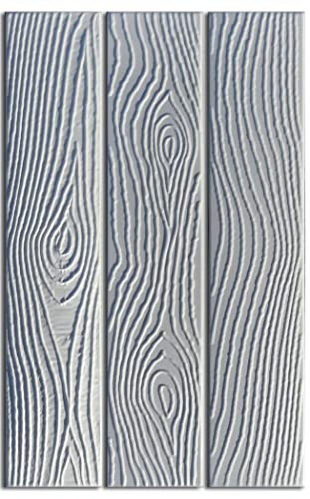 39"x6.5" White 3D Textured Foam Ceiling Planks - 12 Pack