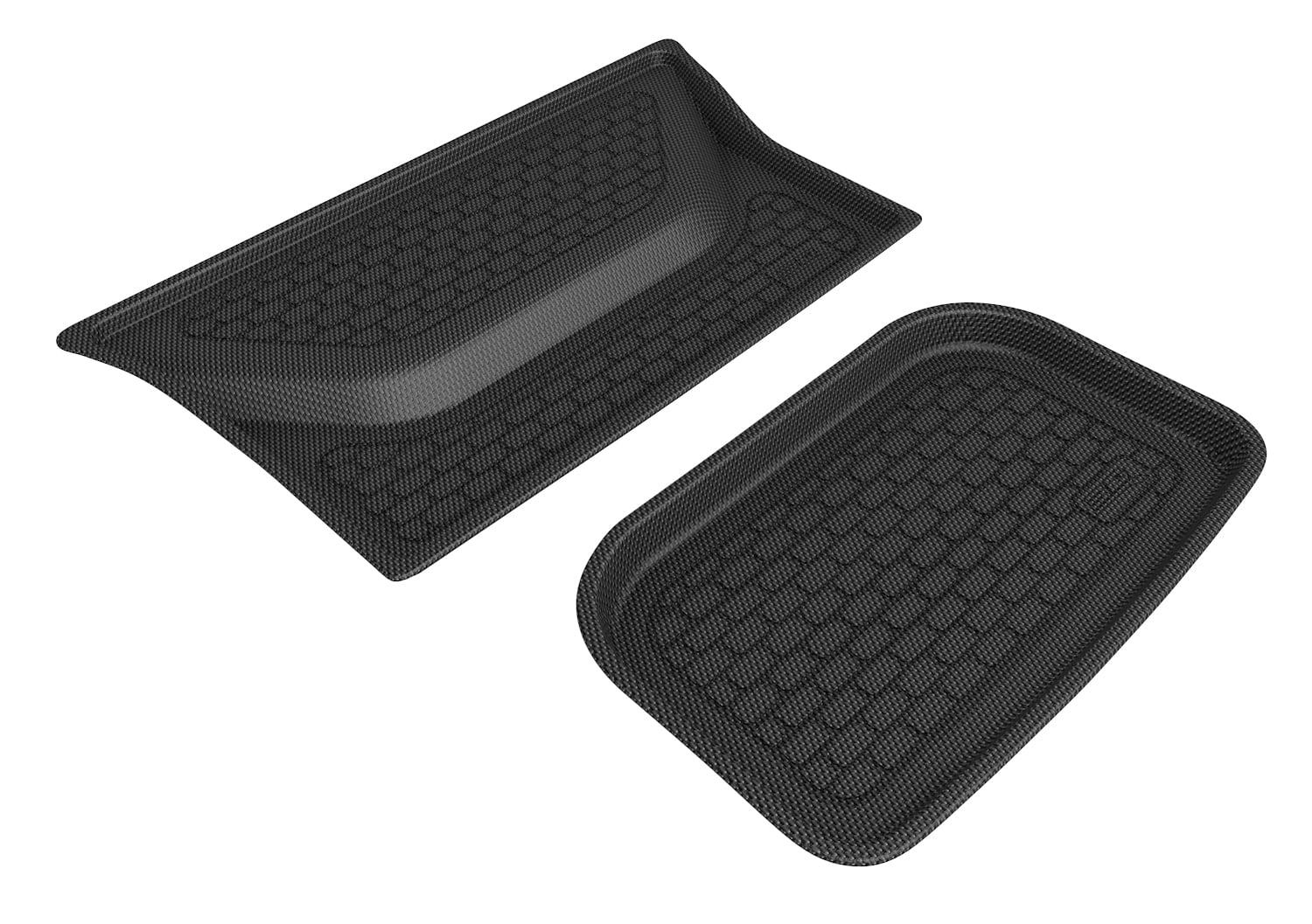 Black Carbon Fiber Embossed Cargo Mat for Tesla Model Y