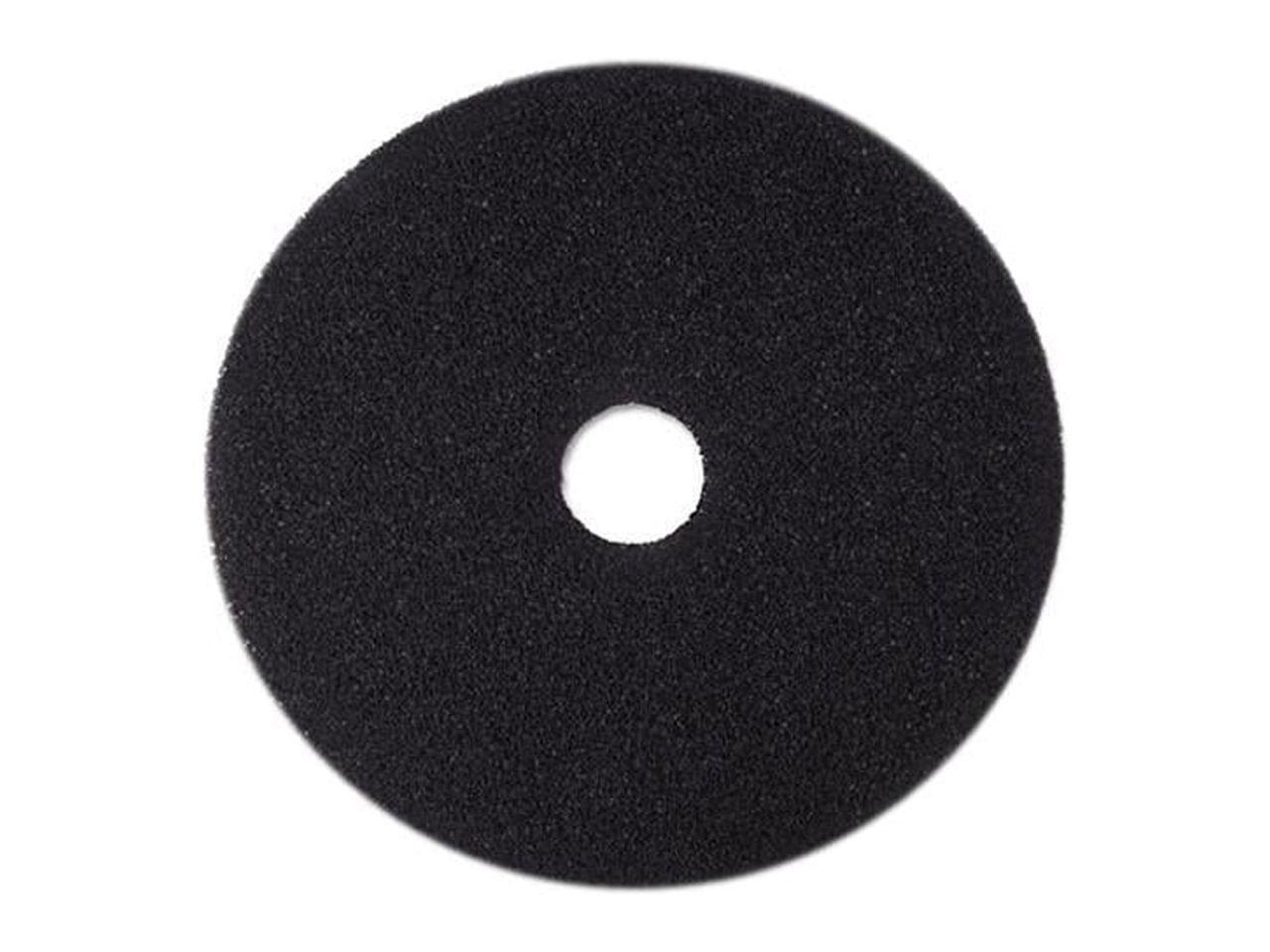 3M 19-Inch Black Stripper Floor Pad with Center Hole