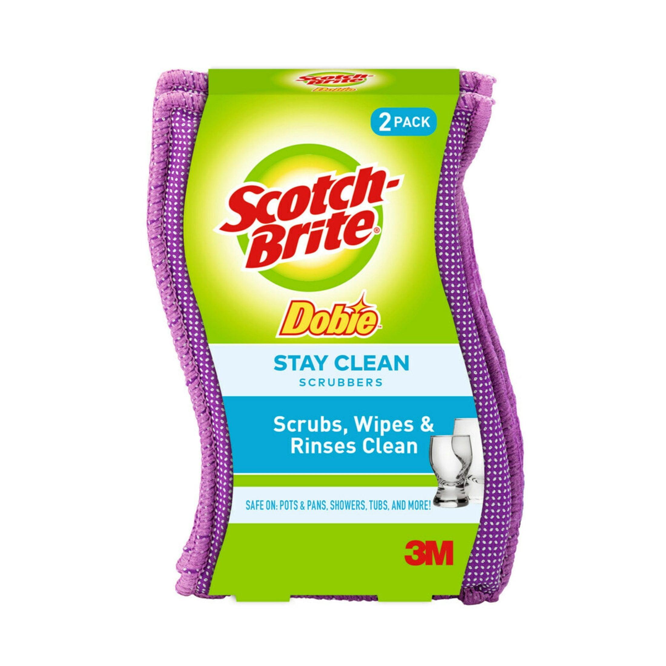 Scotch-Brite Stay Clean Scrubbers - 2ct