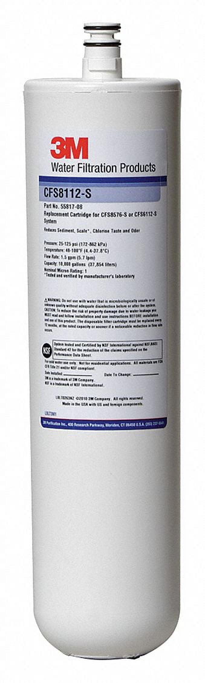 3M CFS8112-S White Polypropylene Water Filter Cartridge