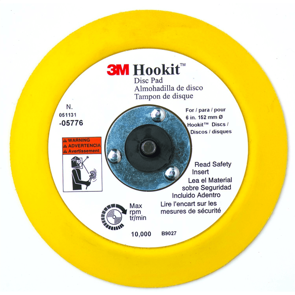3M Automotive 5776 6" 3M Hookit Disc Pad (EA)