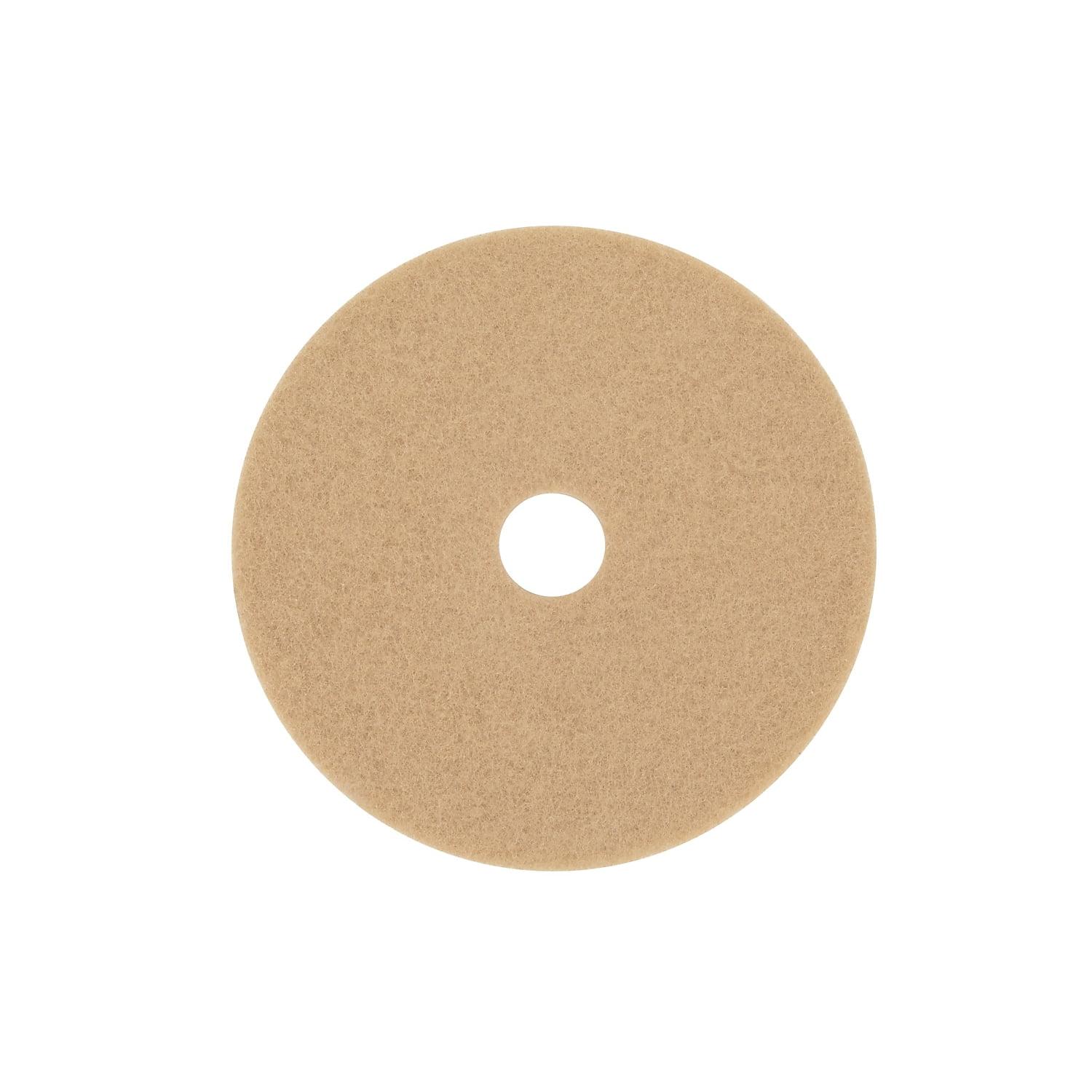 27-Inch Tan Polyester Burnishing Pad for High-Speed Floor Machines