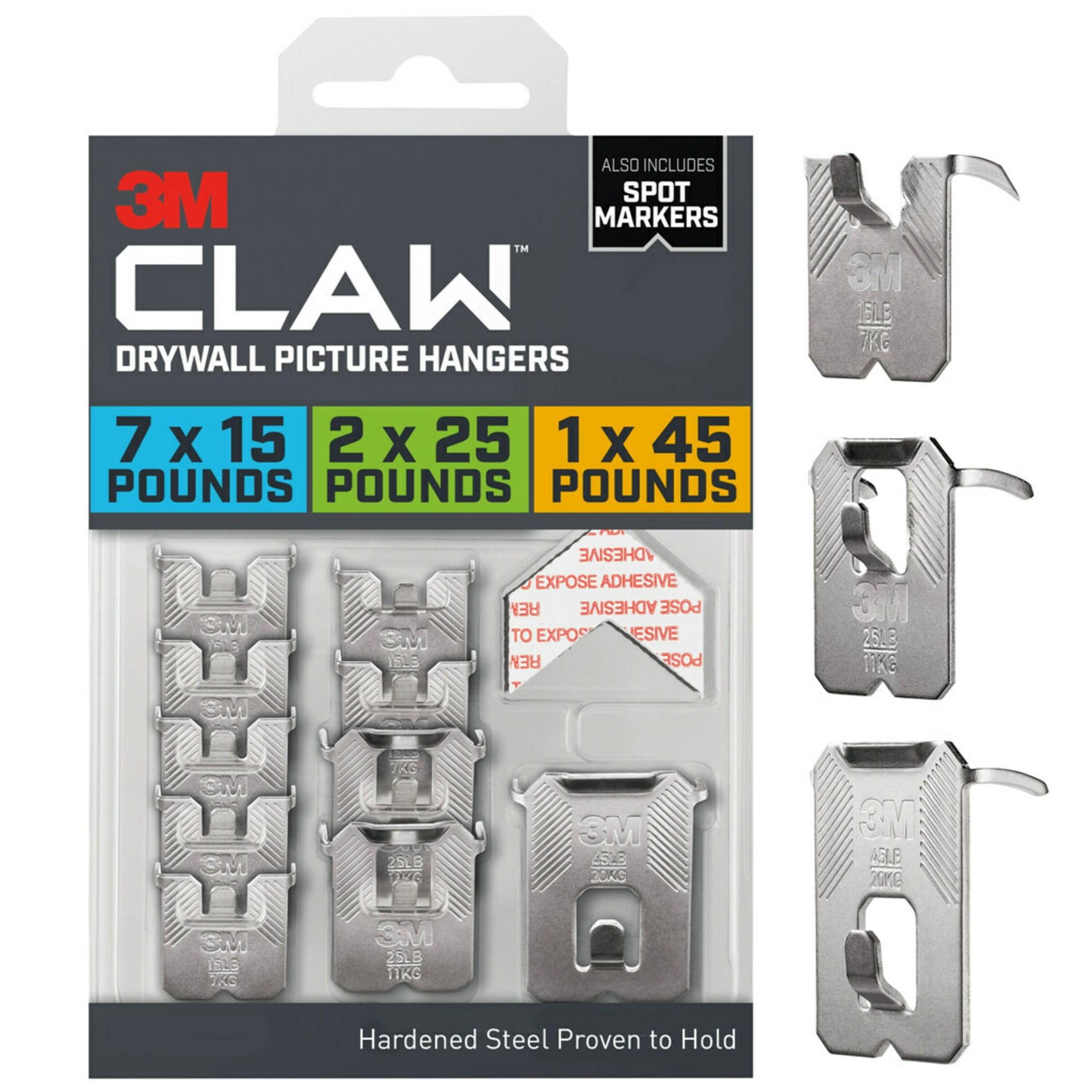 3M Claw Drywall Picture Hanging Kit with Metal Hooks