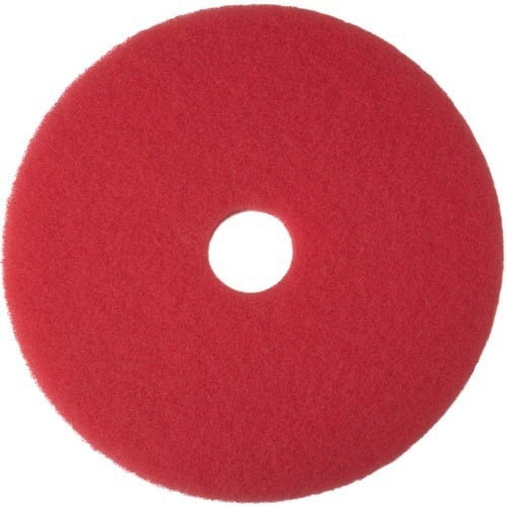 14" Red Multipurpose Buffing Floor Pads, Pack of 5