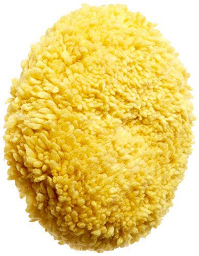 9-Inch Yellow Wool Polishing Pad for Automotive Use