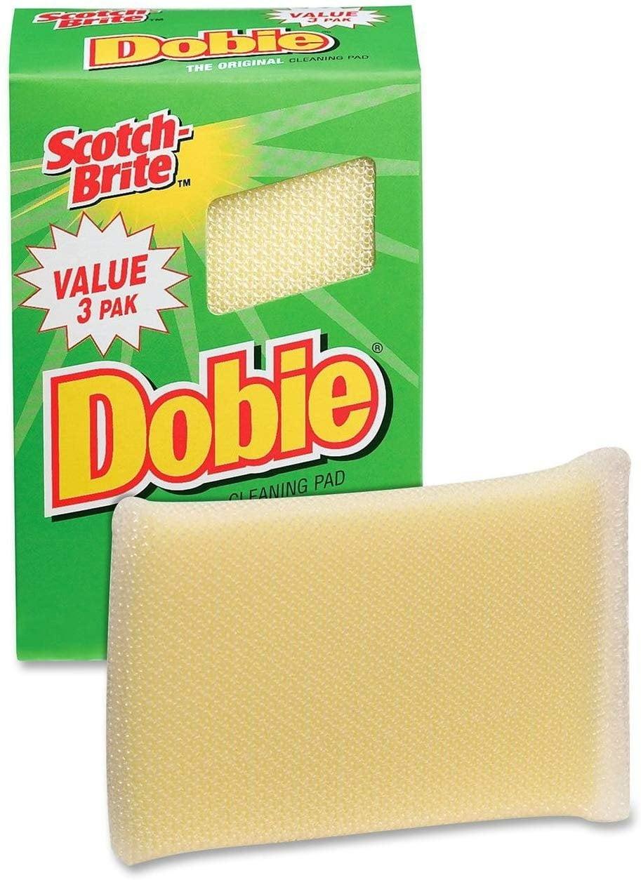 Scotch-Brite Dobie Yellow Non-Scratch Cleaning Pads - 3 Pack