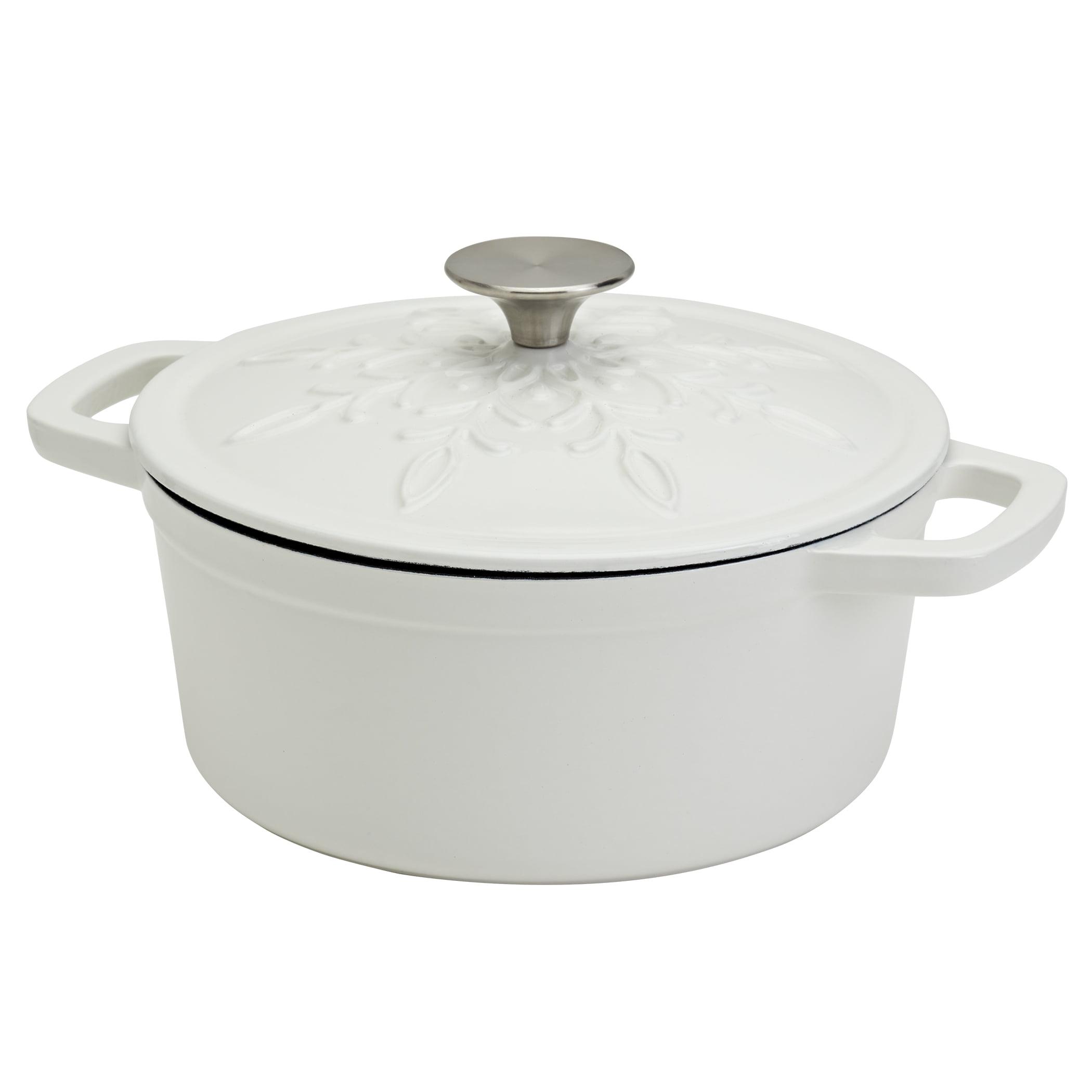 Holiday Kitchen Smith And Clark 3qt. Enameled Cast Iron Round Dutch Oven