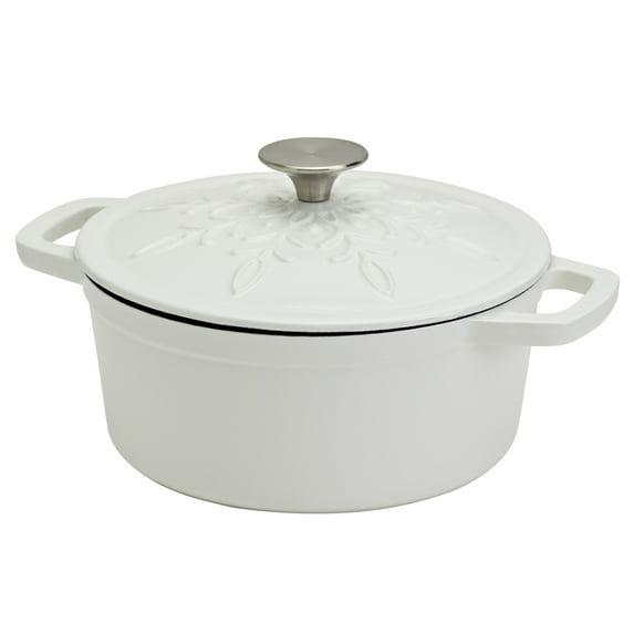 Smith and Clark Holiday Kitchen Smith And Clark 3qt. Enameled Cast Iron Round Dutch Oven