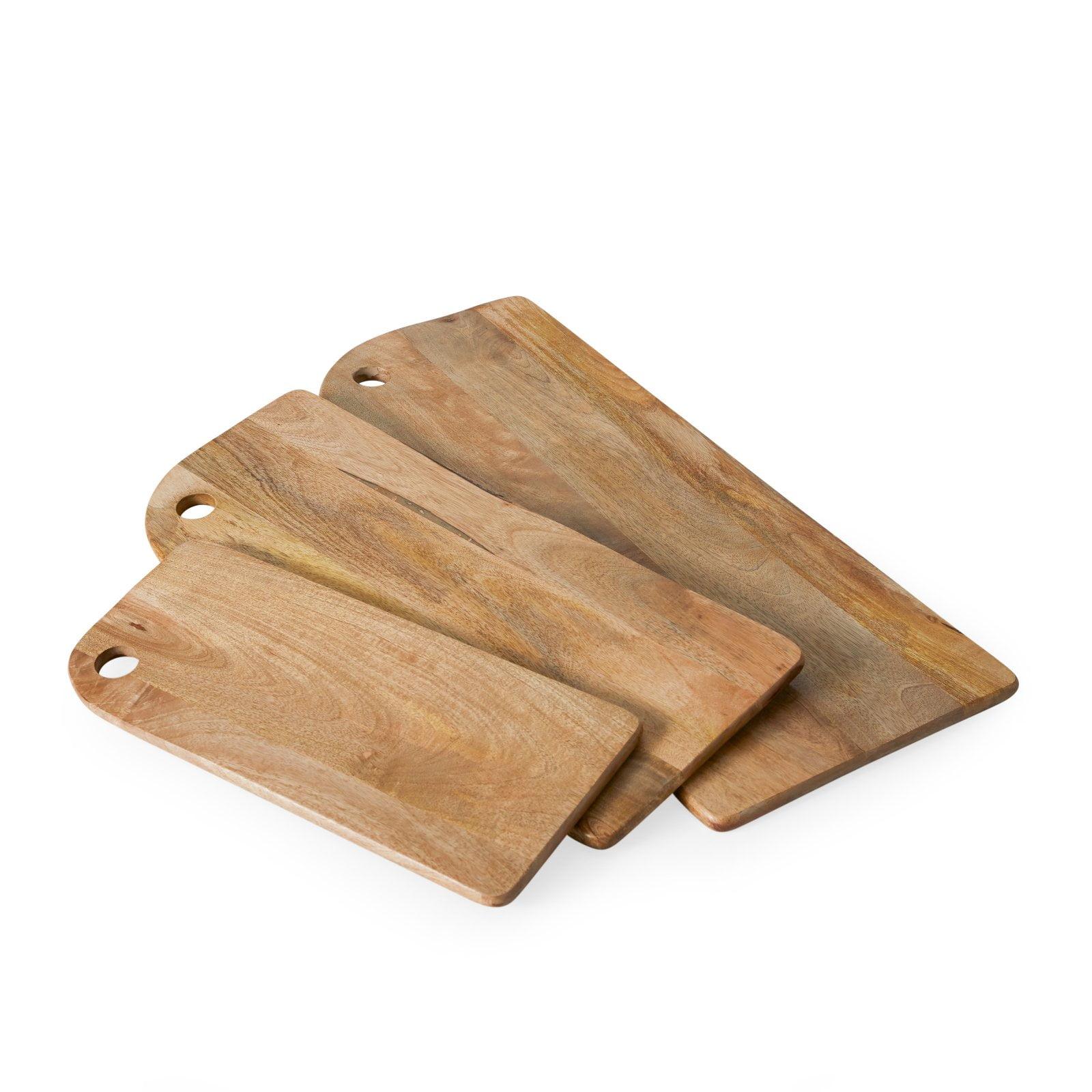 Mango Wood Rectangular Cutting Boards Set of 3