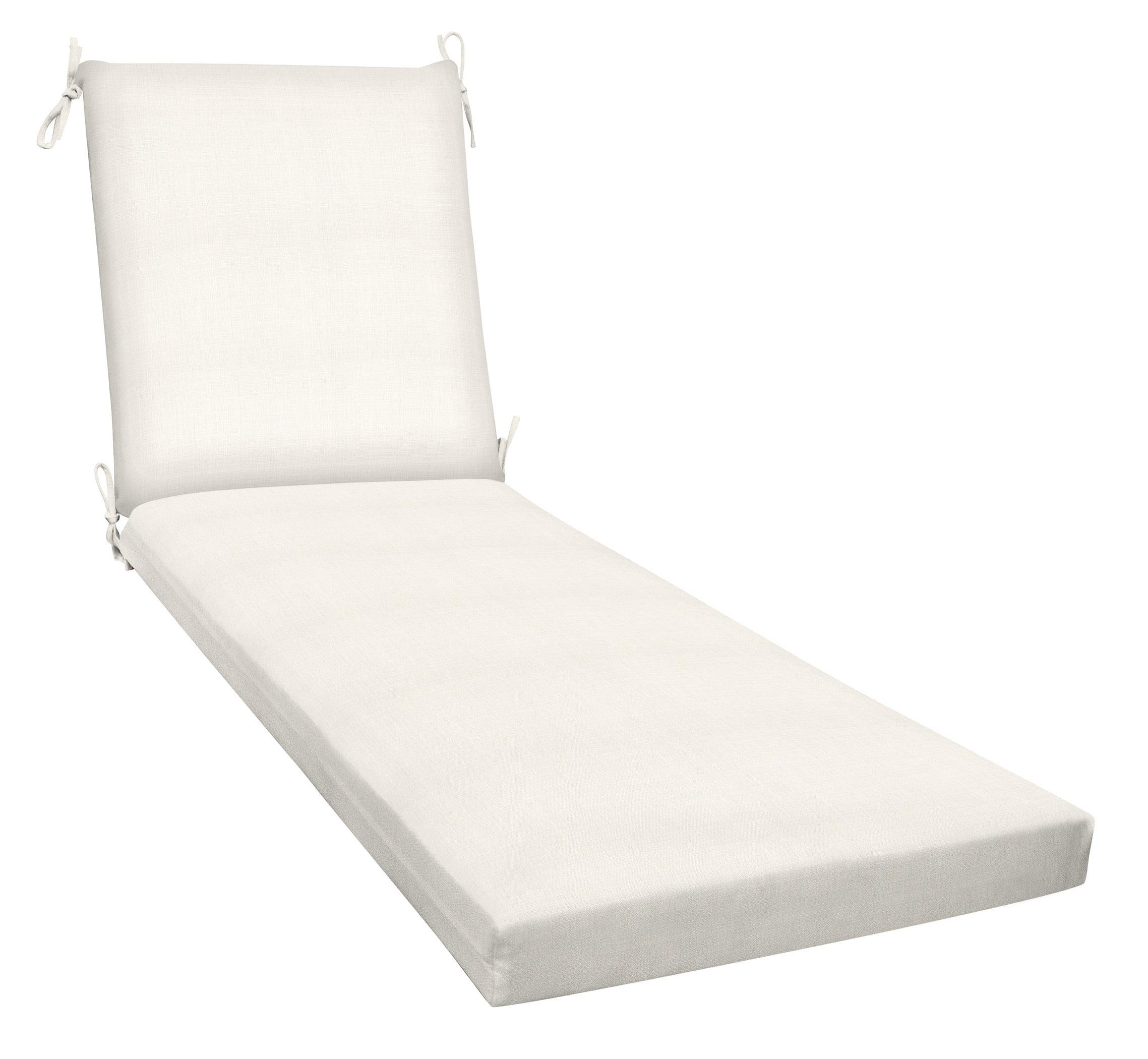 Honeycomb Outdoor Chaise Lounge Cushion - Textured Solid Bone