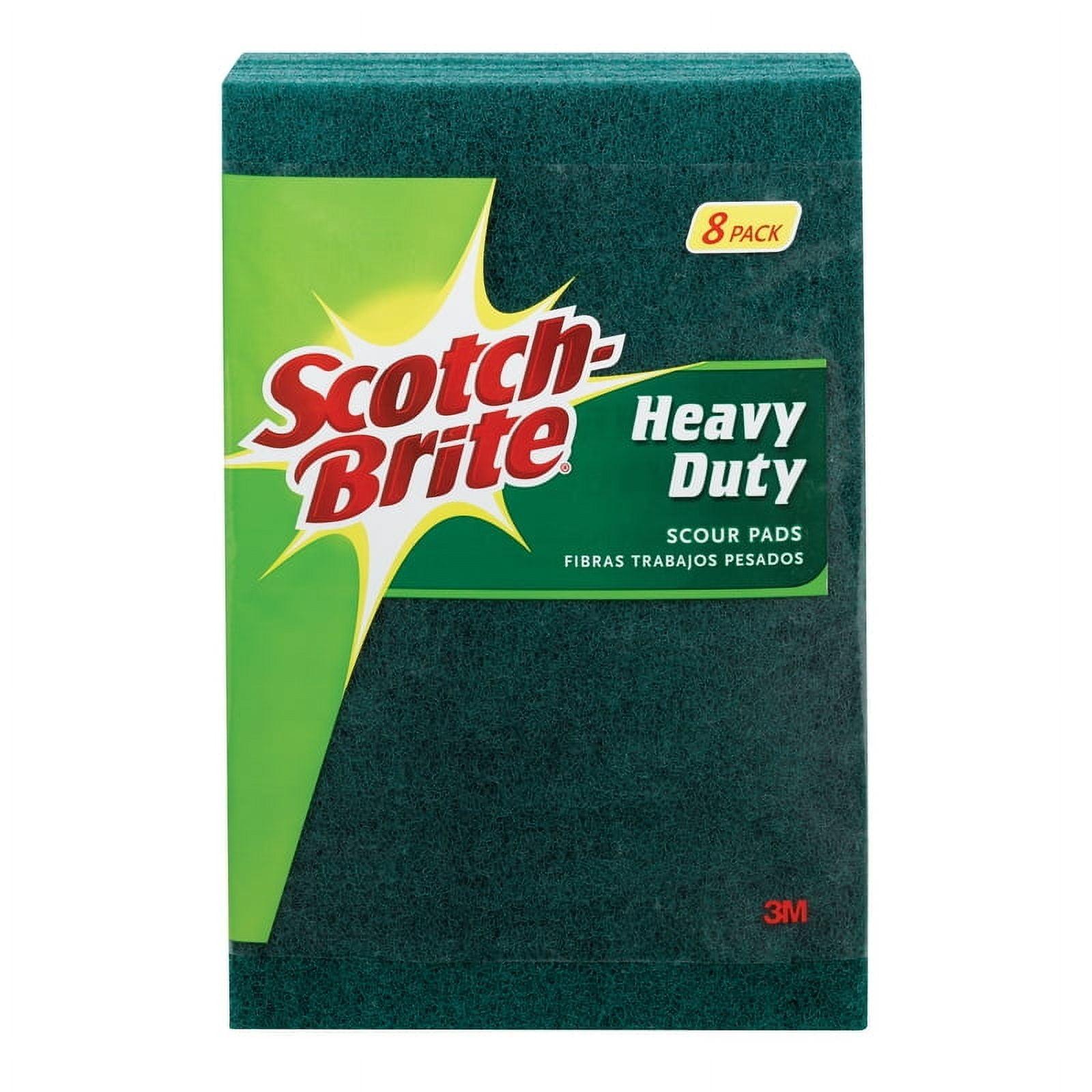 Scotch-Brite Heavy Duty Large Scour Pads, Scouring Pads for Kitchen and Dish Cleaning, 8 Pads