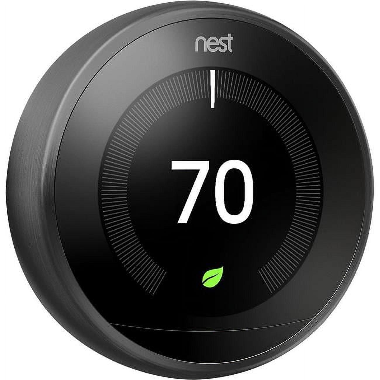 Google Nest Learning Thermostat- 3rd Generation - Black