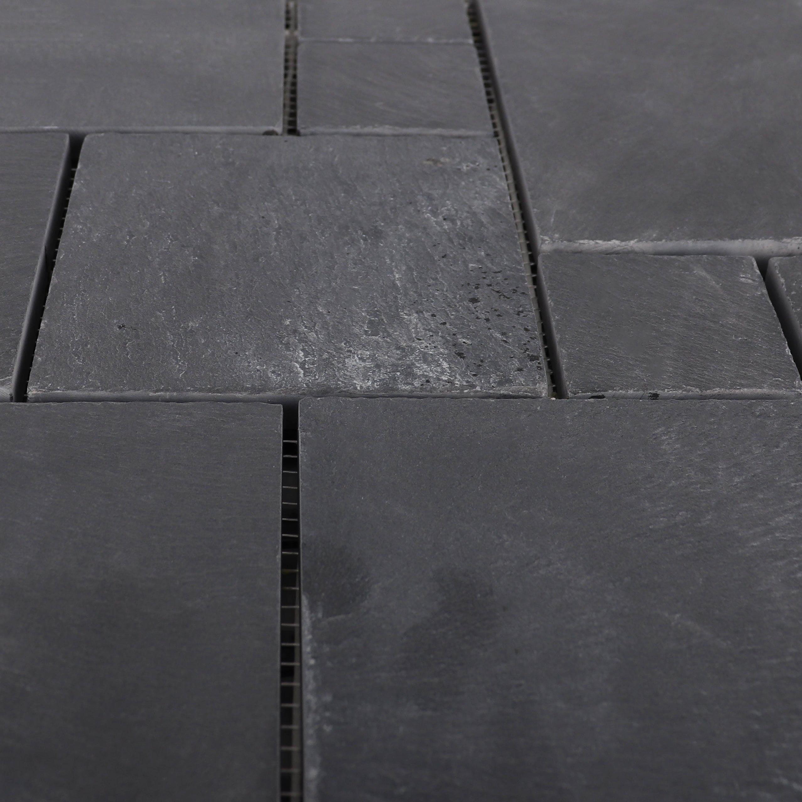 3rd Street Inn Black Slate Stone Tile