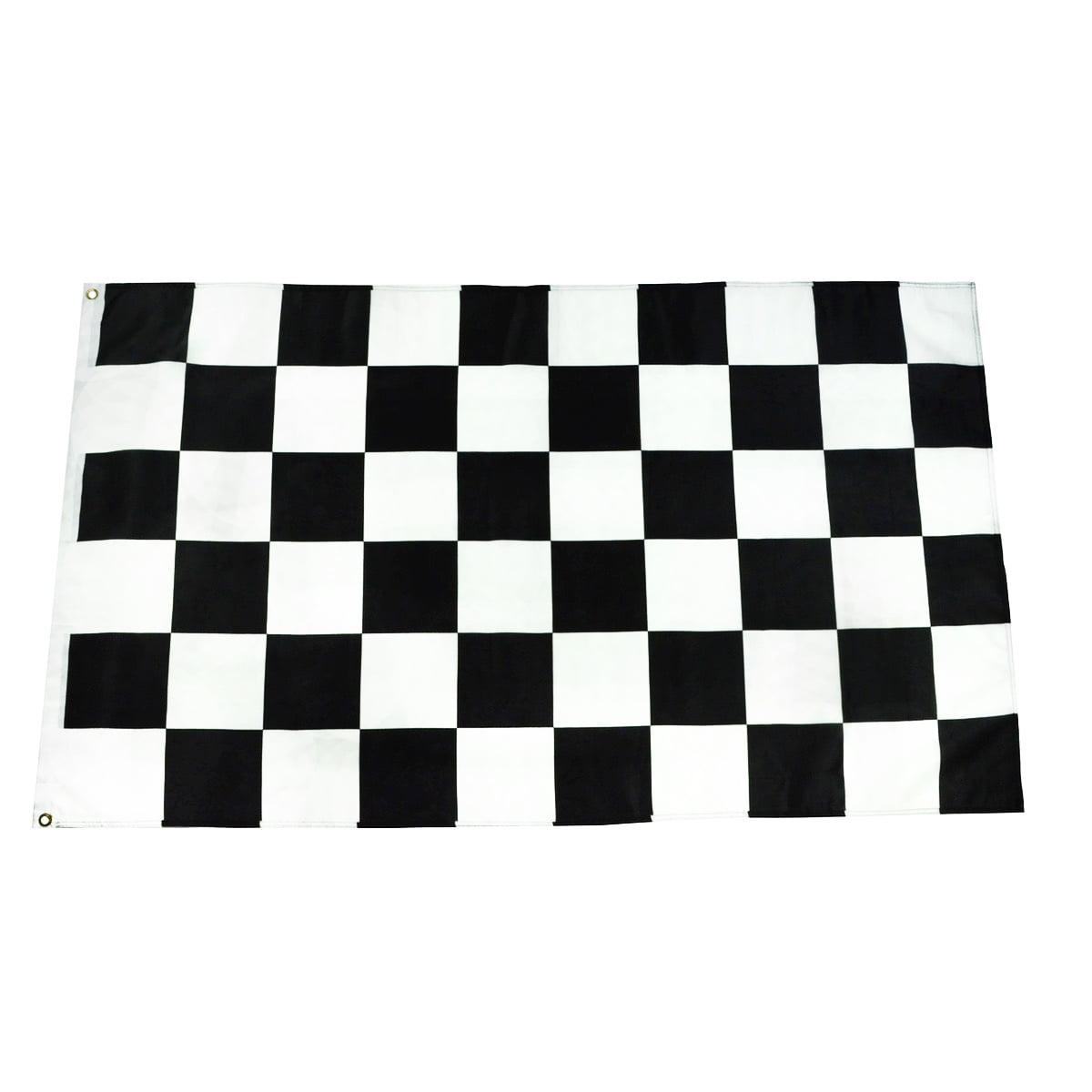 Maison 3'x5' ft Checkered Poly Flag For Indoor & Outdoor Use - Available In Different Bold Colors
