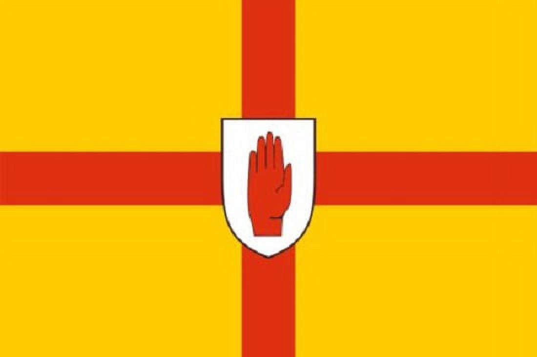 3x5 Ulster Ireland Flag with Red Cross and Hand