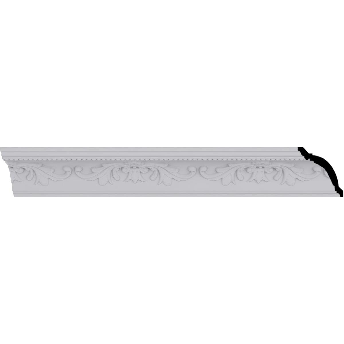 4 3/8"H x 4"P x 5 7/8"F x 94 1/2"L, (9 5/8" Repeat), Versailles Crown Moulding