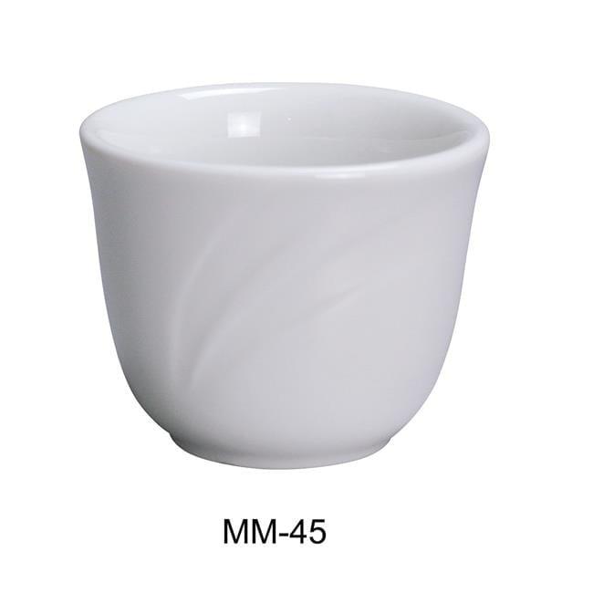 Bone White Ceramic Chinese Teacup, 4.5 oz