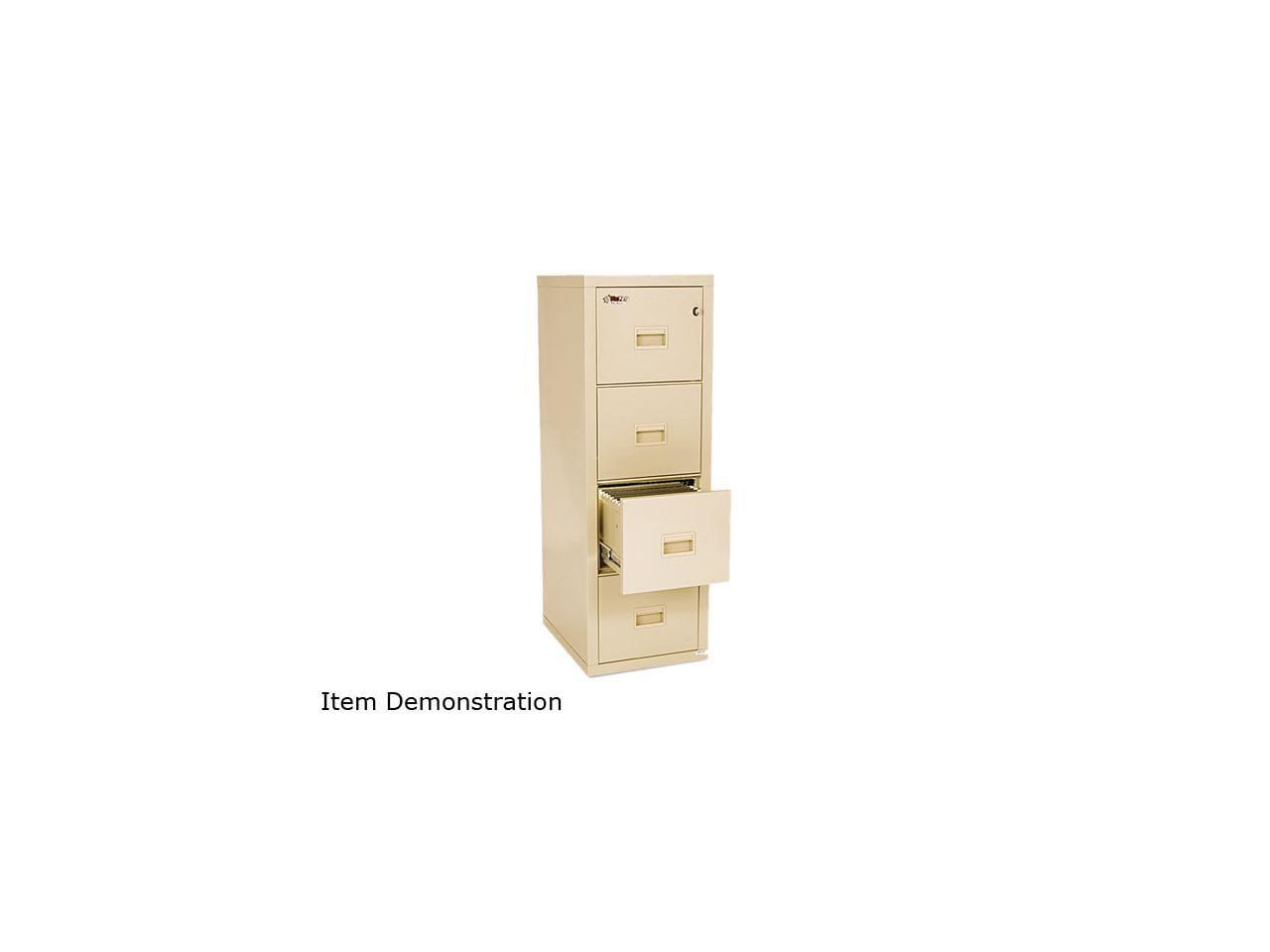 Parchment 4-Drawer Fire and Water Resistant File Cabinet