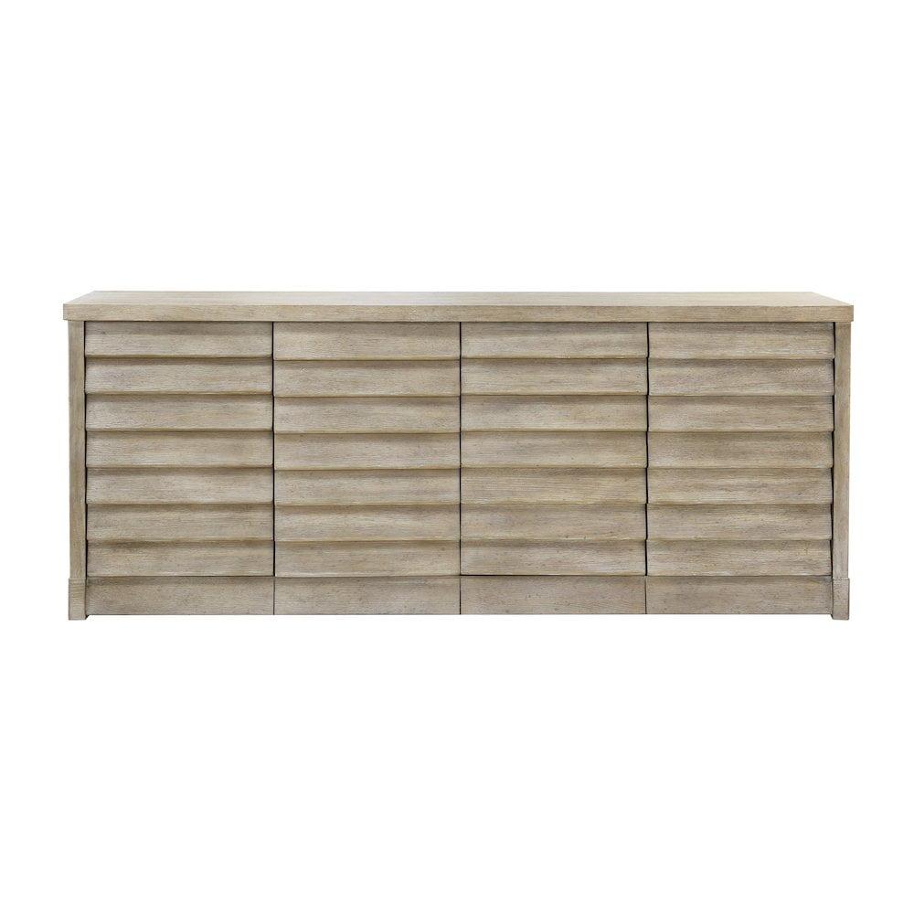 Modern 4 Door Credenza With Storage