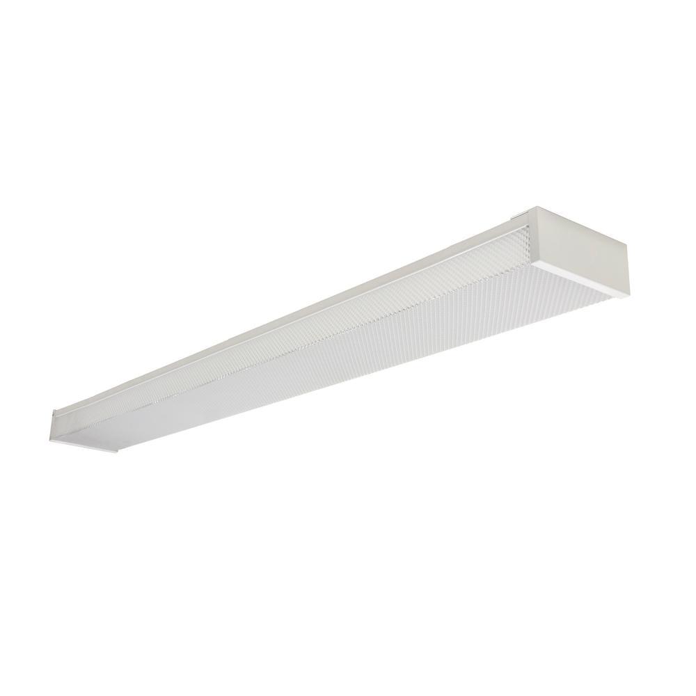 4 ft. White Integrated LED Wraparound Light with Prismatic Lens