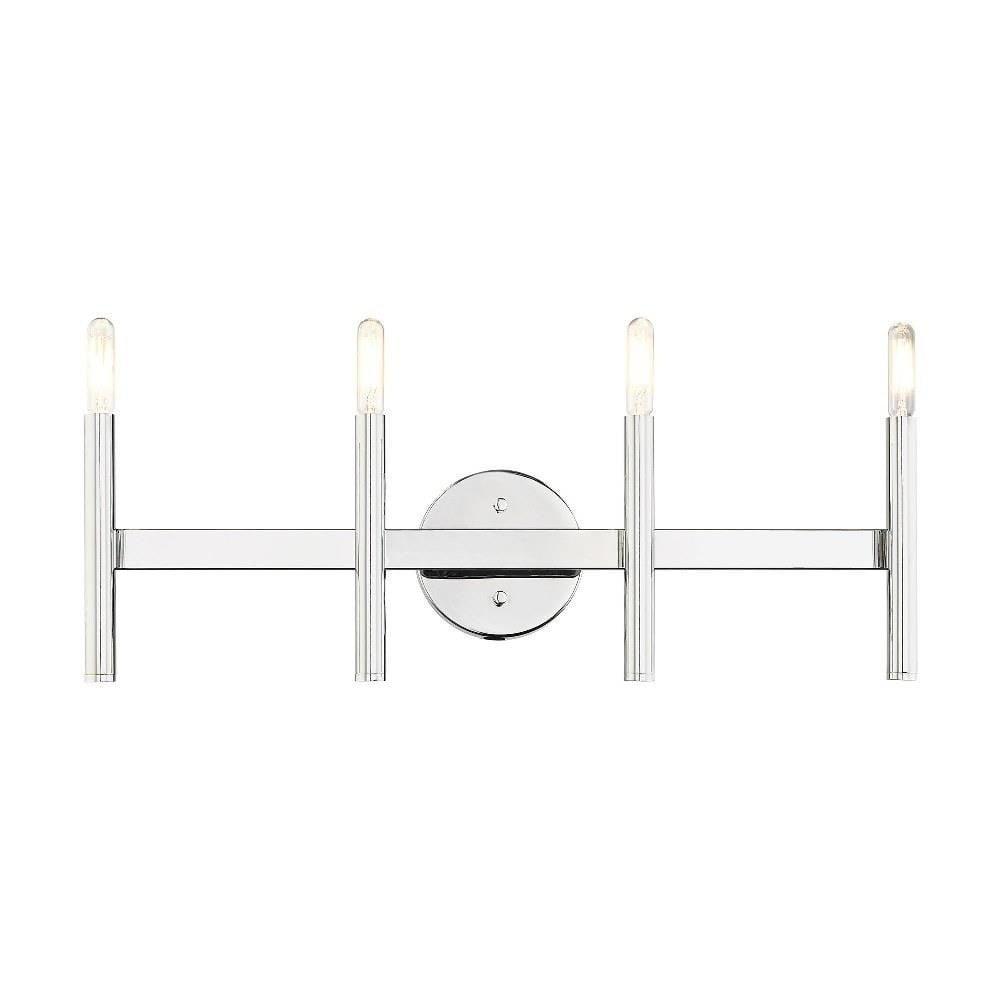 Livex Lighting Denmark 4 - Light Vanity in  Polished Chrome