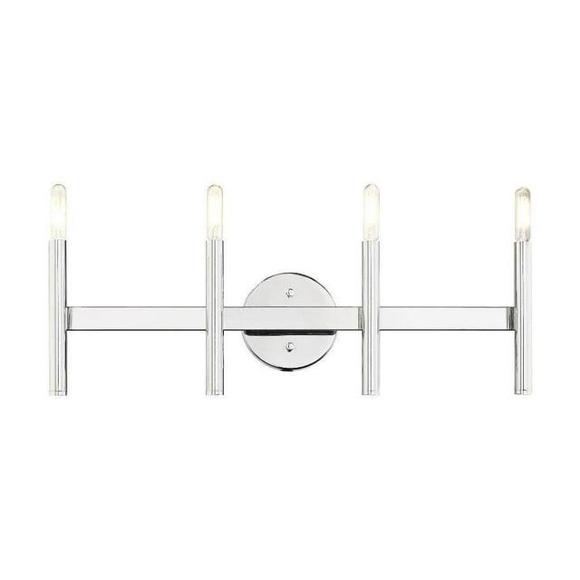 Livex Lighting Denmark 4 - Light Vanity in  Polished Chrome