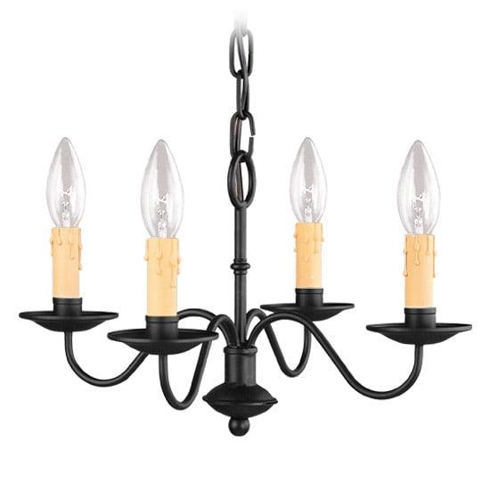Livex Lighting Heritage Mini Chandelier in Black