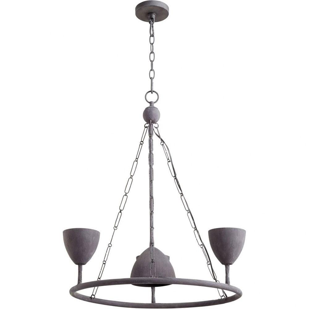 Mina Black 4-Light Wagon Wheel Chandelier