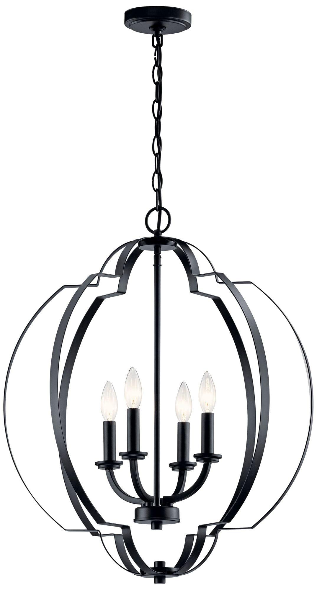 Voleta 26.25" 4 Light Foyer Pendant Black