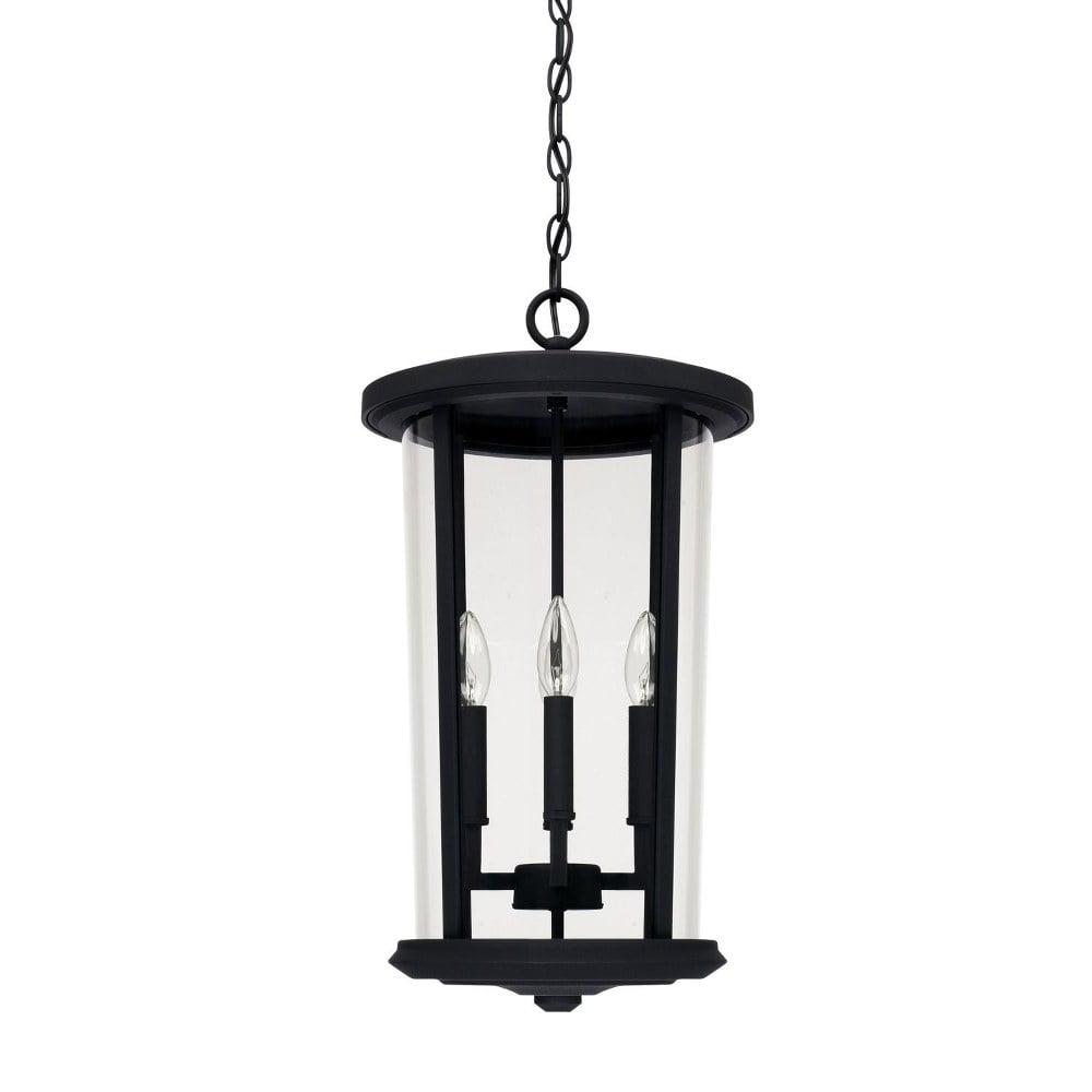 4 Light Outdoor Hanging Lantern In Transitional Style 12 High By 21.75 Wide Rain Or Shine Made For Coastal Environments-Black Finish Capital Lighting